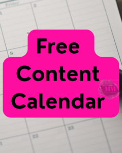 free content calendar